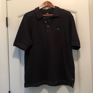 Men’s black Tommy Bahama polo shirt, Large